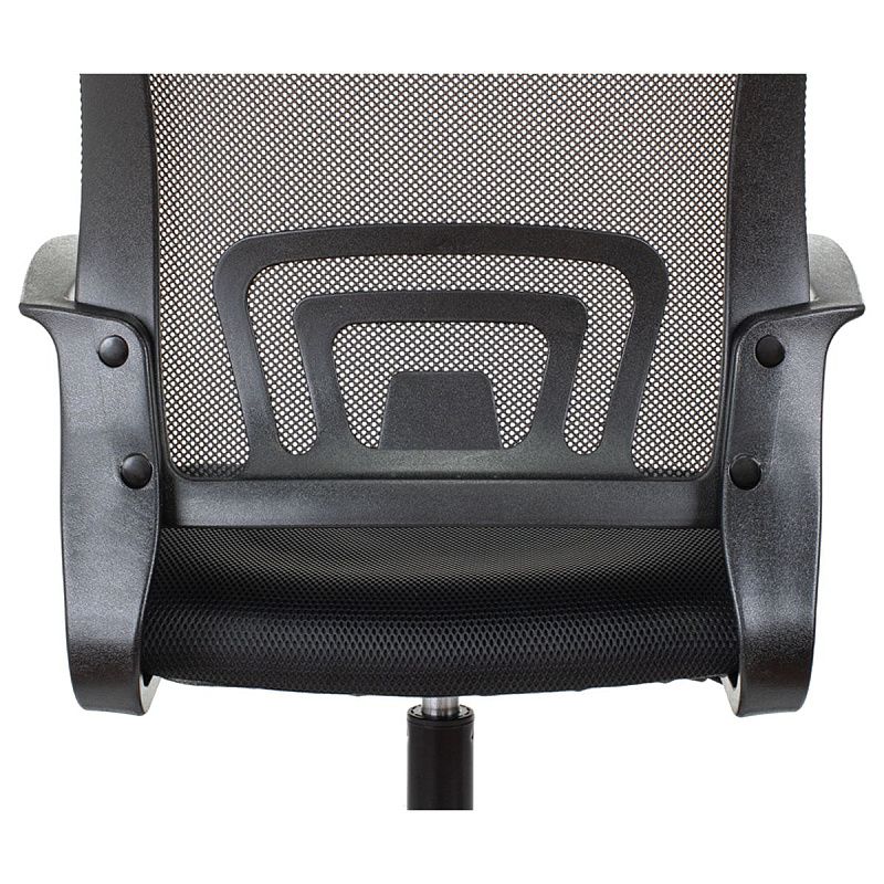 Кресло оператора Helmi HL-M95 R (695) "Airy", спинка сетка черная/сиденье ткань TW черная, пиастра