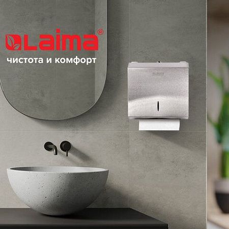 Диспенсер для полотенец LAIMA PROFESSIONAL INOX, (Система H2) Z-сложения, нержавеющая сталь, матовый, 605694 