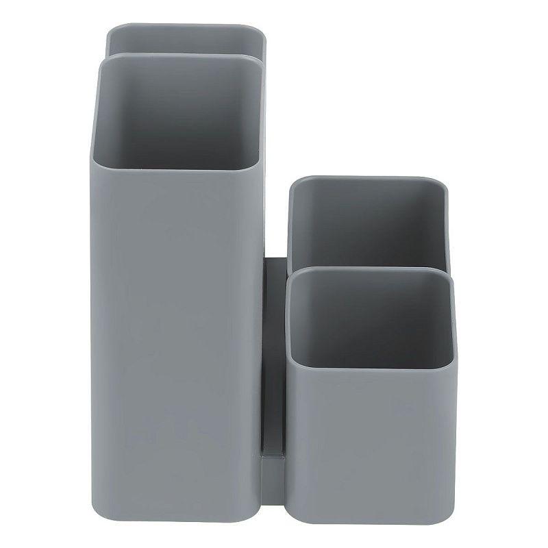 Настольная подставка СТАММ "Юниор", пластиковая, серая