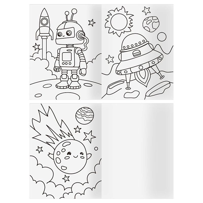 Раскраска А4,  8 стр. ТРИ СОВЫ "Раскраски для мальчиков"