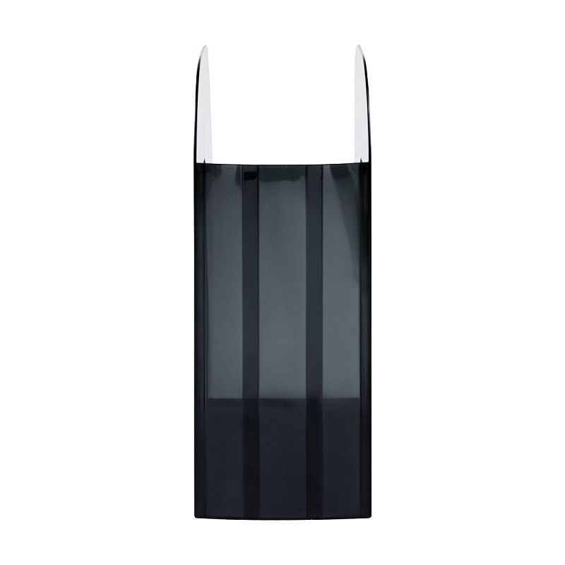 Лоток для бумаг вертикальный СТАММ "Фаворит", тонированный черный, ширина 90мм