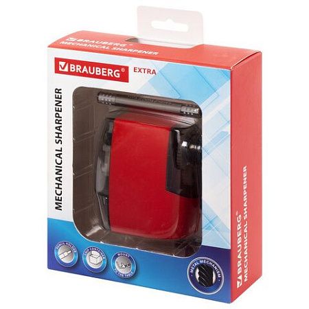 Точилка механическая BRAUBERG "EXTRA", держатель-захват для карандаша, крепление к столу, 229607 