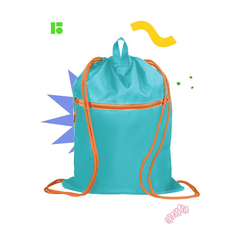 Мешок для обуви 1 отделение Berlingo "Little dreamer", 400*480мм, расширяющееся дно, светоотражающая лента, карман на молнии 