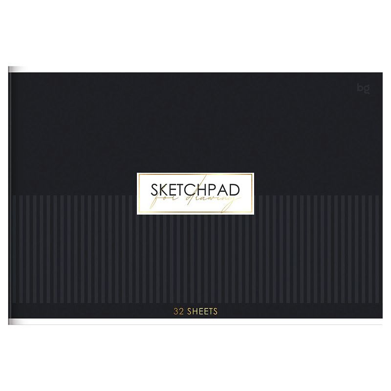 Альбом для рисования 32л., А4, на скрепке BG "Minimal", тиснение фольгой