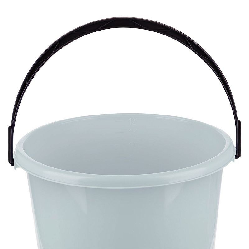 Ведро пластиковое, пищевое OfficeClean, мерная шкала, голубое, 12л