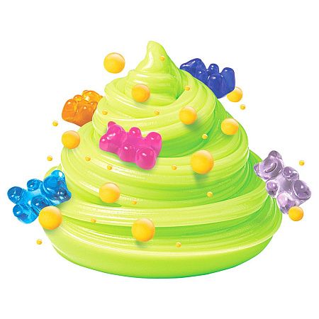 Слайм с добавками для замешивания Slime "Dessert Duet", банановый бум/клубничный взрыв/яблочный краш/взрывной чизкейк, ассорти
