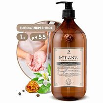 Мыло жидкое парфюмированное 1 л, GRASS MILANA "Черный перец амбра и нероли", дозатор, 125709 Мыло жидкое парфюмированное 1 л, GRASS MILANA "Черный перец амбра и нероли", дозатор, 125709