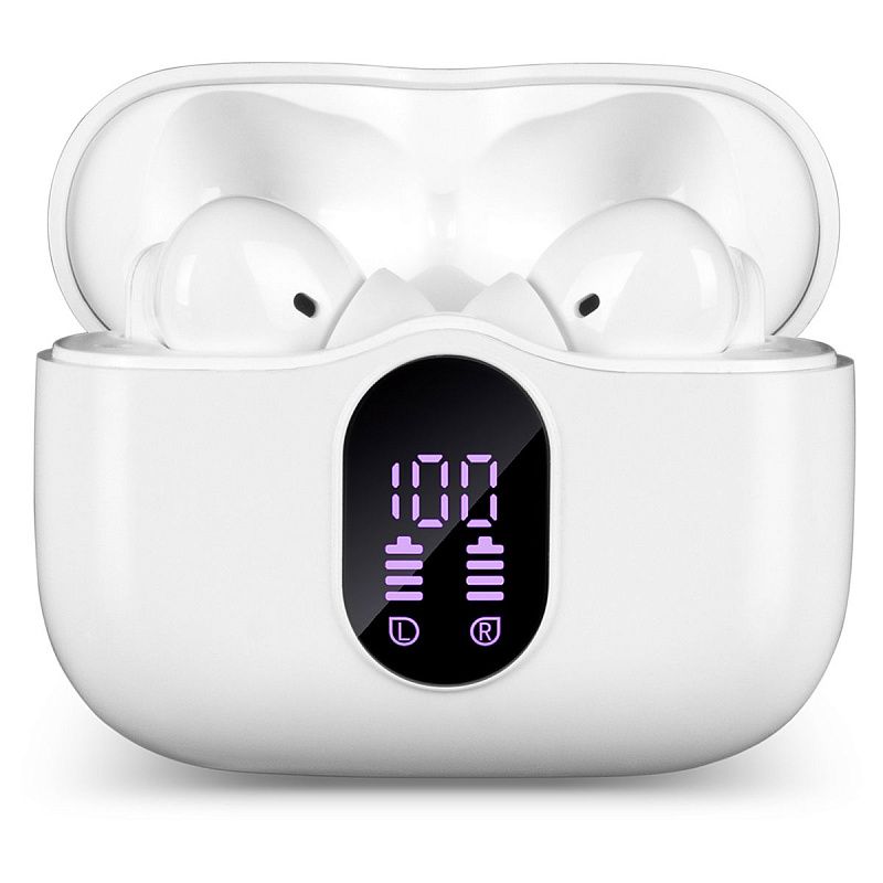 Наушники с микрофоном беспроводные Sven E-310B, TWS Bluetooth, разъем Type-C, белый