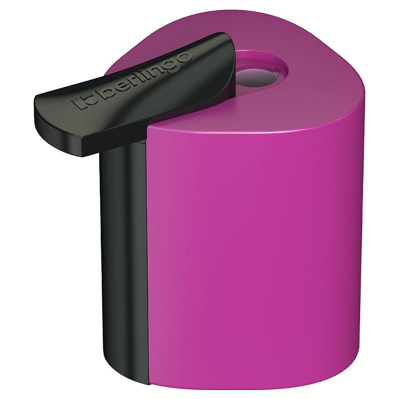 Точилка пластиковая Berlingo "Color Zone" 1 отверстие, контейнер, ассорти 