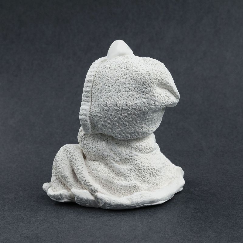 Набор для росписи из гипса ТРИ СОВЫ "Мишка в костюме уточки", высота фигурки 7см, с красками и кистью, картонная коробка