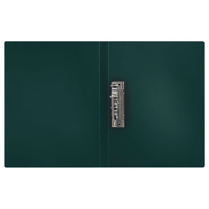 Папка с боковым зажимом СТАММ "Герб" А4, 17мм, 700мкм, пластик, изумруд 