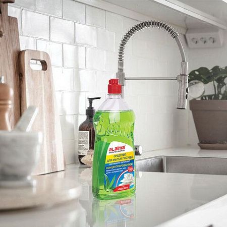 Средство для мытья посуды 1 кг, LAIMA PROFESSIONAL, концентрат, "Алоэ Вера", 604647 
