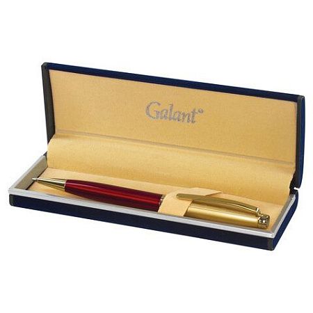 Ручка подарочная шариковая GALANT "Bremen", корпус бордовый с золотистым, золотистые детали, пишущий узел 0,7 мм, синяя, 141010 