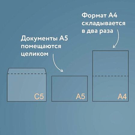 Конверты С5 (162х229 мм) клей, "Куда-Кому", 80 г/м2, КОМПЛЕКТ 50 шт., клапан автомат, внутренняя запечатка, 251.50