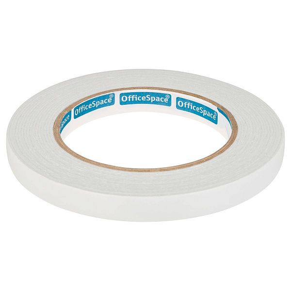 Клейкая лента двусторонняя OfficeSpace, 12мм*5м, на вспененной основе, 1мм