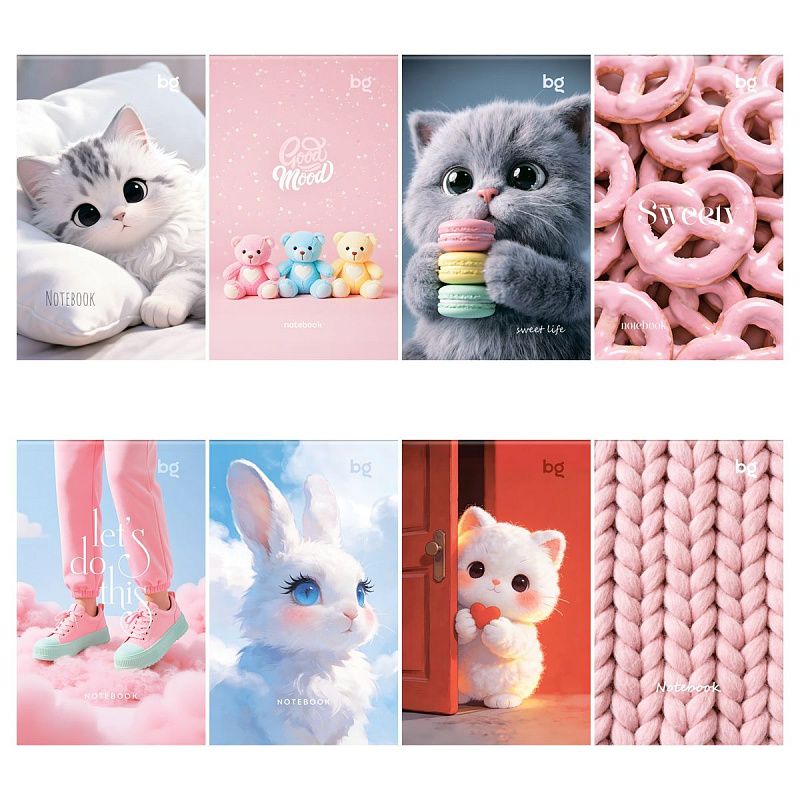 Блокнот А7 48л. на склейке BG "Девичьи радости"