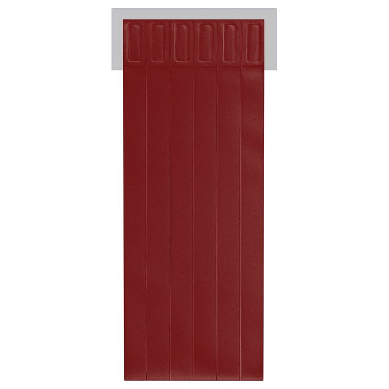 Закладки самоклеящиеся для книг формата А4 (ляссе с клеевым краем), ПВХ, 6 штук, ArtSpace, карминово-красный 