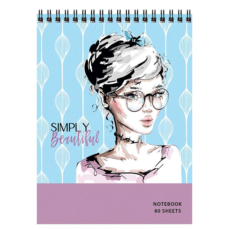 Блокнот А5 80л. на гребне BG "Simply the best"