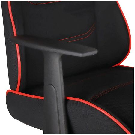 Кресло игровое Helmi HL-S09 "Red line", ткань черная/красная
