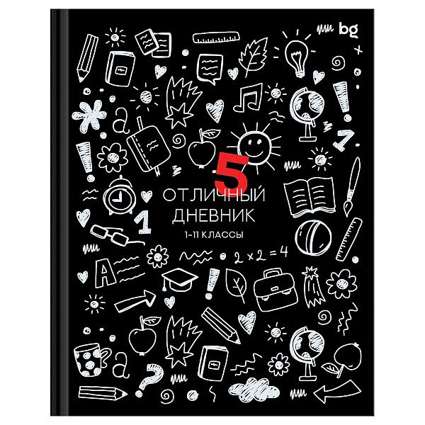 Дневник 1-11 кл. 40л. (твердый) BG "Отличный дневник", глянцевая ламинация