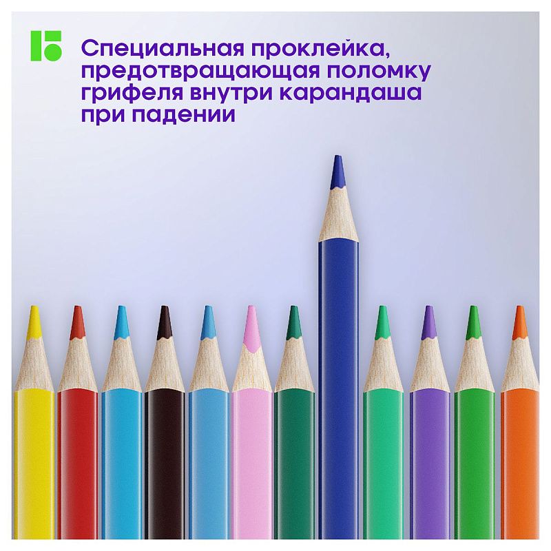 Карандаши цветные Berlingo "SuperSoft. Жил-был кот", 36цв., трехгран., заточен., картон, европодвес