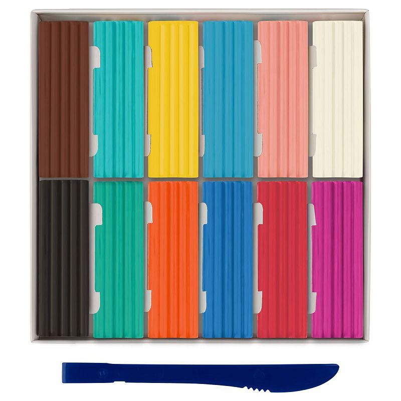 Пластилин Мульти-Пульти "Волшебник Изумрудного Города", 12 цветов, 180г, со стеком, картон