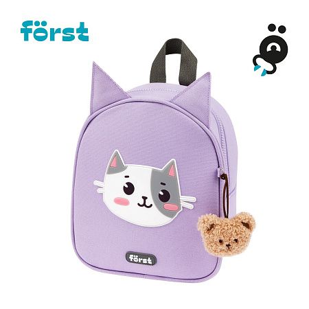 Рюкзак Först F-Kids "Little kitty" 25*21*10см, 1 отделение, уплотненная спинка 