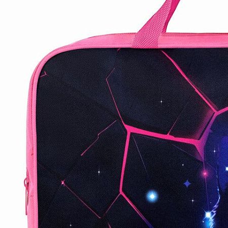 Папка на молнии с ручками BRAUBERG А4, 1 отделение, полиэстер, 80 мм, Pink lava, 273299 