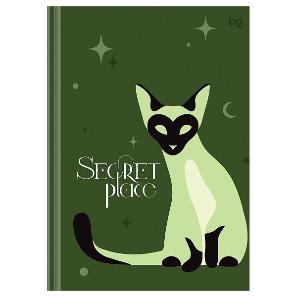 Записная книжка А5 80л. BG "Secret place", матовая ламинация, выб. лак, блок в точку, 100г/м2