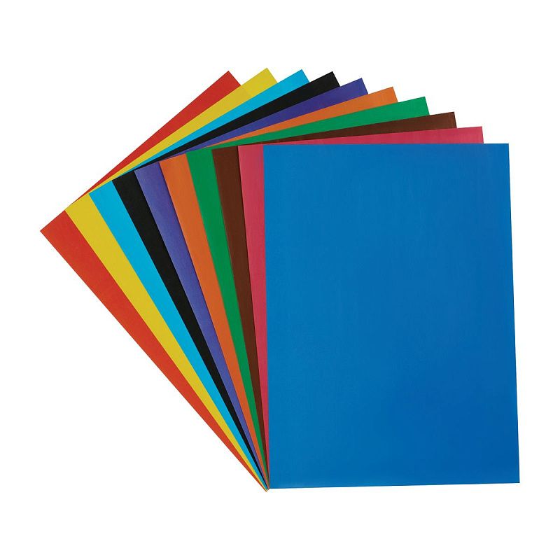 Цветная бумага мелованная А4, Мульти-Пульти, 10л., 10цв., в папке, "Приключения Енота"