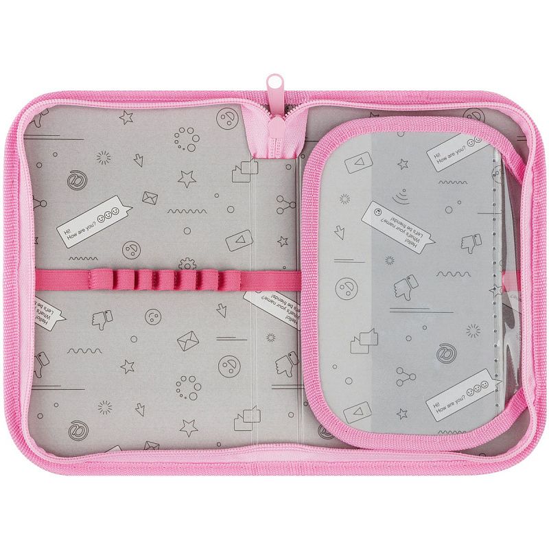 Пенал 1 отделение, 200*130 ArtSpace "Cool couple" доп. секция, ткань 