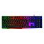 Клавиатура Sven KB-G8500, USB, прозрачный корпус, подсветка, черный