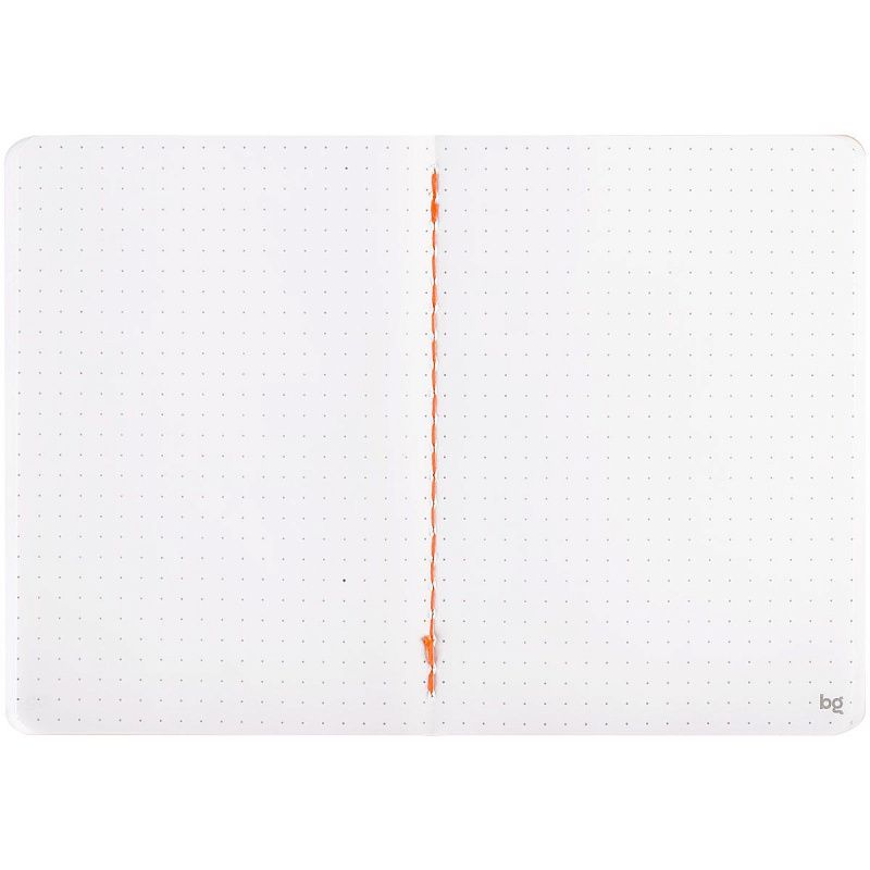 Записная книжка А6 50л. на сшивке BG "Neotone", оранжевый, фактурное тиснение, блок в точку 80г/м2