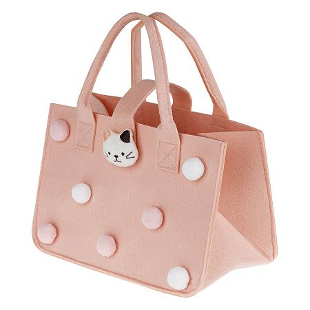 Сумка подарочная фетровая, 30*20*18см MESHU "Kitty"