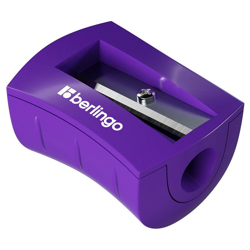 Точилка пластиковая Berlingo "City Style" 1 отверстие, ассорти 