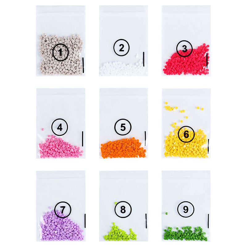 Алмазная мозаика, постер ТРИ СОВЫ "Зайка", пакет с европодвесом