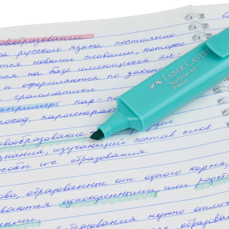 Набор текстовыделителей Faber-Castell "46 Superfluorescent+Pastel" 2 флуоресцентных цв. + 2 пастельных цв., 1-5м 