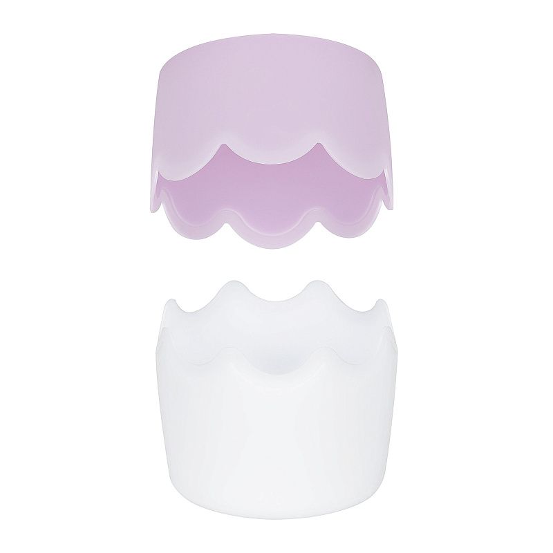 Подставка-стакан СТАММ, двухцветная, пастельные цвета, ассорти