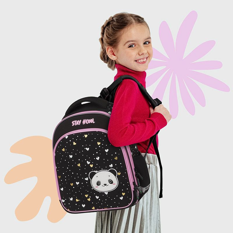 Ранец Berlingo Expert Plus "Cool panda" 38*29*15см, 2 отделения, 2 кармана, анатомическая спинка 