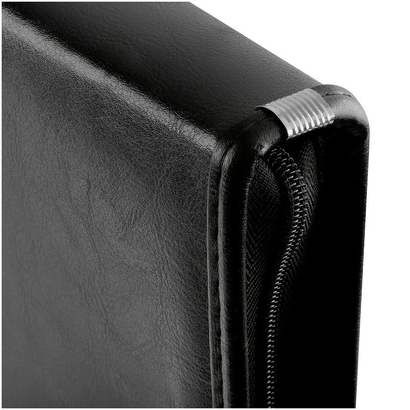 Папка деловая OfficeSpace "Venezia" кожзам, на молнии, зажим для бумаг 