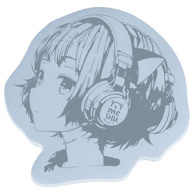 Самоклеящийся блок фигурный MESHU "Anime girl", 40л., европодвес, ассорти