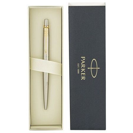 Ручка шариковая PARKER "Jotter Core Stainless Steel GT", пакет, 880887 
