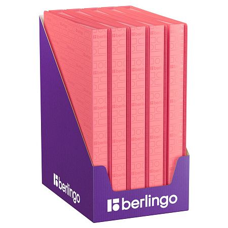 Папка с 40 вкладышами Berlingo "Your Way" А4, 24мм, 600мкм, коралловая, с внутр. карманом 