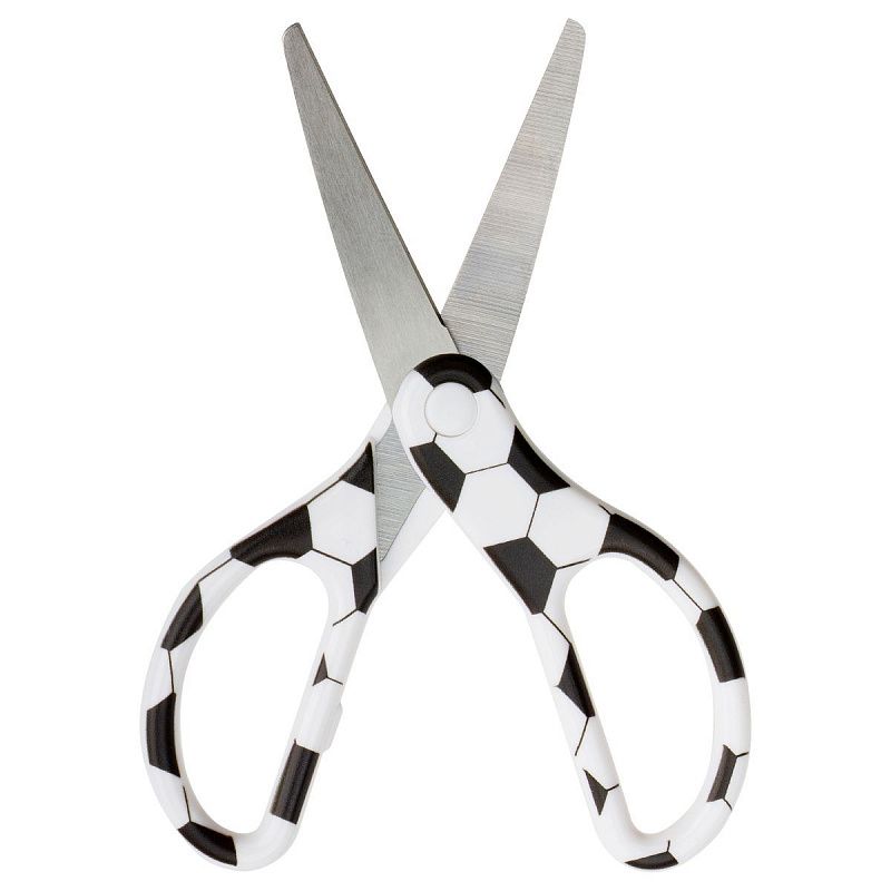 Ножницы детские Мульти-Пульти "Футбол" 14см, трай-ми кард, европодвес