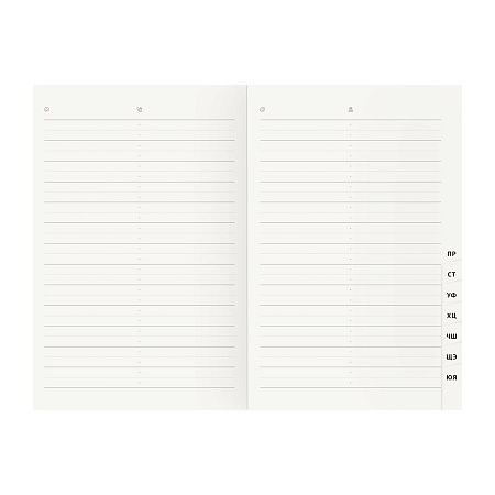 Телефонная книга А5, 80л., кожзам, OfficeSpace "Winner" синий, с вырубкой