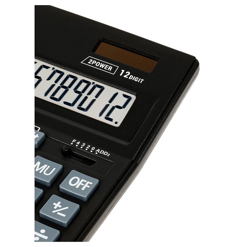 Калькулятор настольный Eleven Business Line CDB1201-BK, 12 разрядов, двойное питание, 155*205*35мм, черный