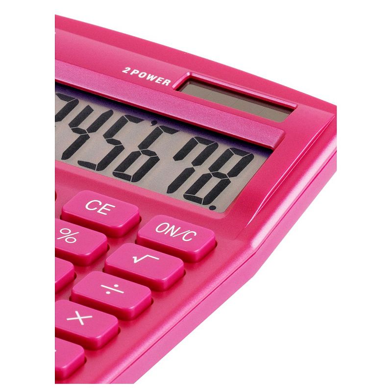 Калькулятор настольный Eleven SDC-805NR-PK, 8 разр., двойное питание, 127*105*21мм, розовый