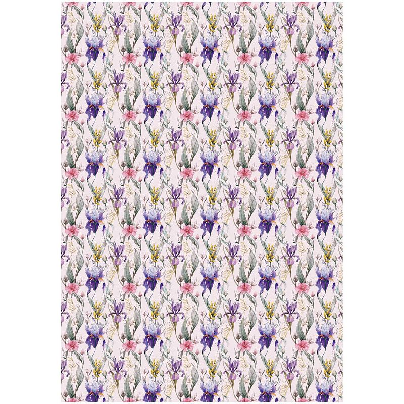 Упаковочная бумага глянц. 70*100см, MESHU "Весеннее настроение", 80г/м2, ассорти 5 дизайнов