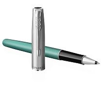 Ручка-роллер Parker "Sonnet Sand Blasted Metal&Green Lacquer" черная, 0,5мм, подарочная упаковка Ручка-роллер Parker "Sonnet Sand Blasted Metal&Green Lacquer" черная, 0,5мм, подарочная упаковка