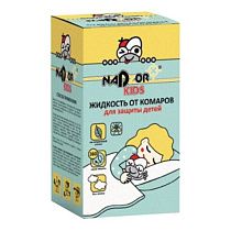 Жидкость от комаров для электрофумигатора детская 30мл NADZOR KIDS, без запаха, 22946 
